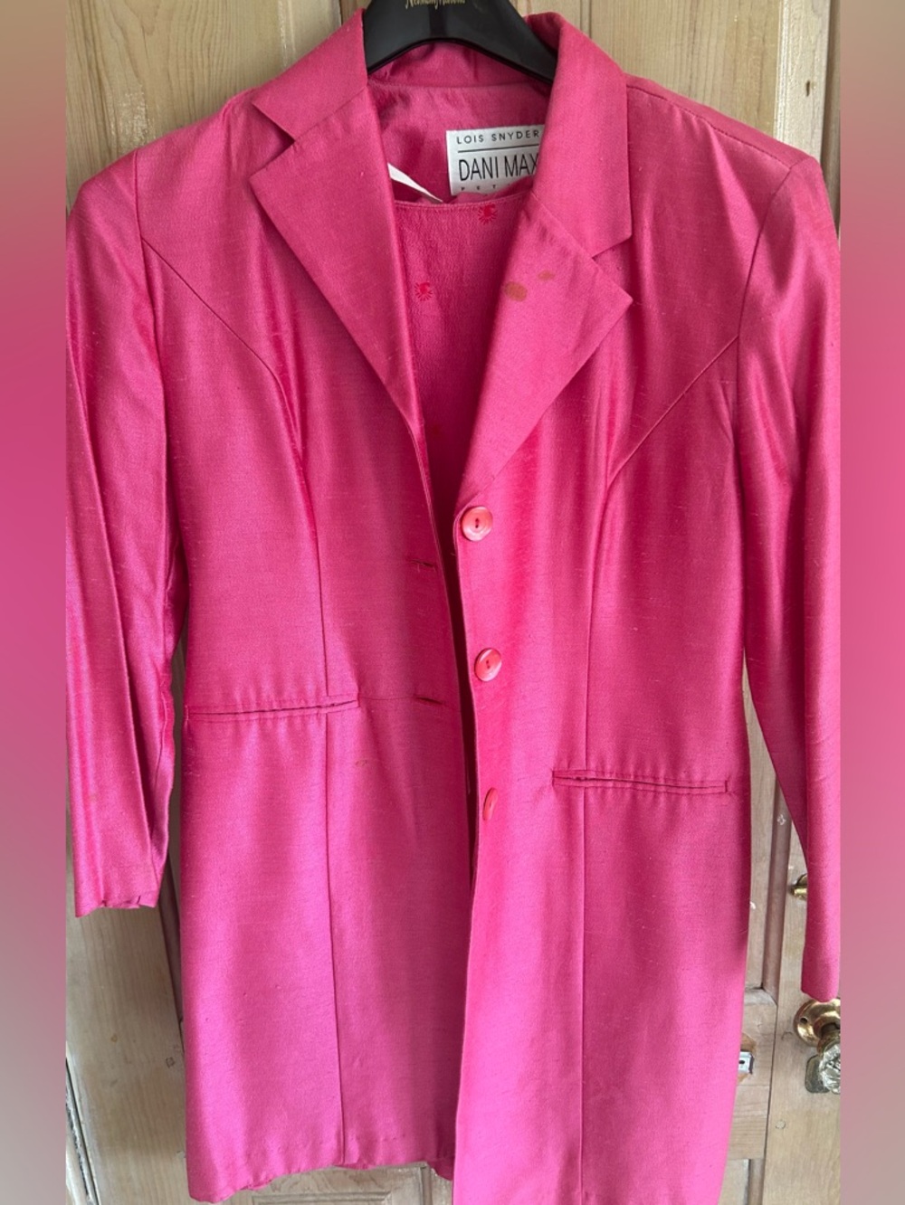 Fuchsia Women's Blazer Matching Coat and Dress